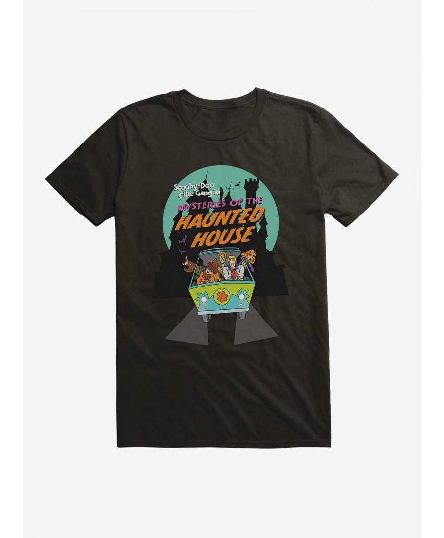 Limited-time Offer Scooby-Doo Halloween Scooby And The Gang Mysteries Of The Haunted House Mystery Machine T-Shirt $7.65 T-Sh...