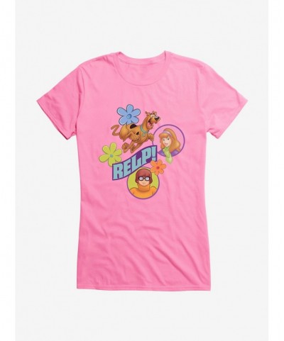 Festival Price Scooby-Doo Relp! Flowers Velma, Daphne And Scooby Girls T-Shirt $8.57 T-Shirts