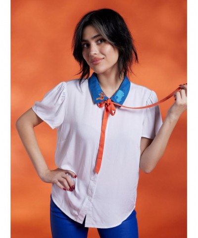 Trendy Scooby-Doo! Fred Girls Woven Button-Up $7.99 Others