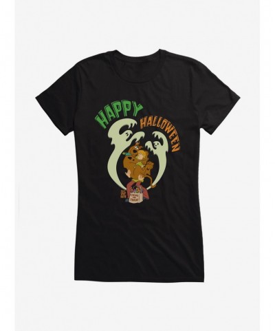 Seasonal Sale Scooby-Doo Happy Halloween Ghosts Girls Girls T-Shirt $6.77 T-Shirts