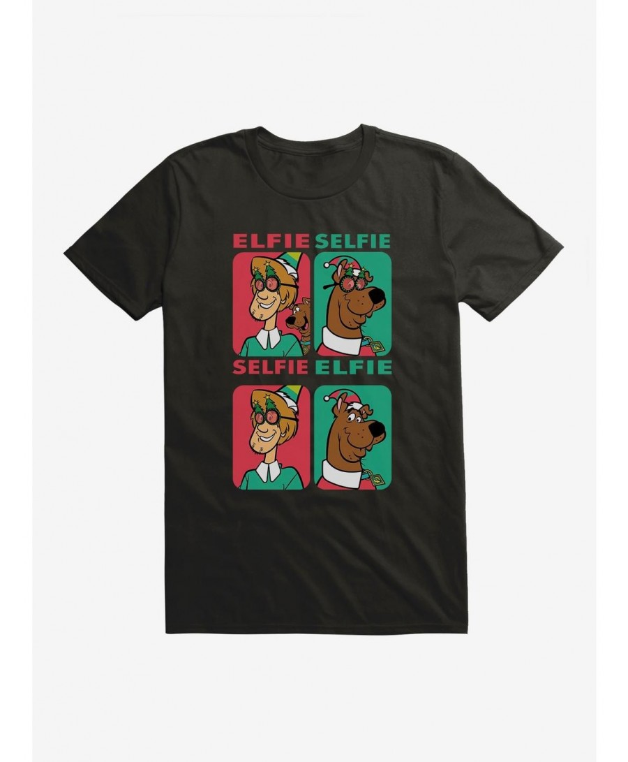 Festival Price Scooby-Doo Holiday Shaggy And Scooby Elfie Selfie T-Shirt $5.93 T-Shirts