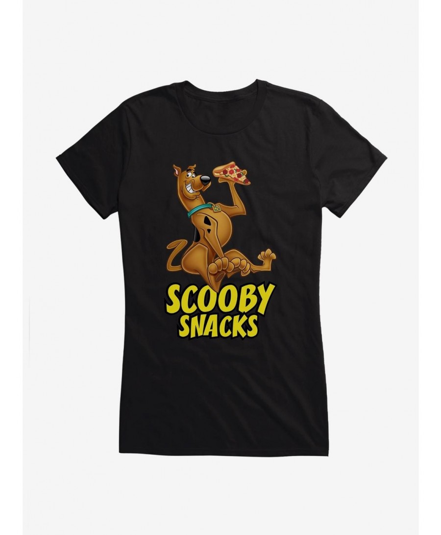 Hot Sale Scooby-Doo Scooby Snacks Pizza Girls T-Shirt $8.17 T-Shirts