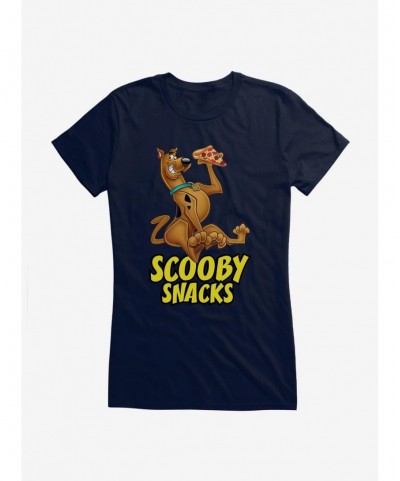 Hot Sale Scooby-Doo Scooby Snacks Pizza Girls T-Shirt $8.17 T-Shirts