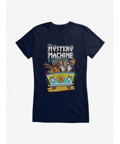 Fashion Scooby-Doo Spooky The Mystery Machine Girls T-Shirt $8.17 T-Shirts