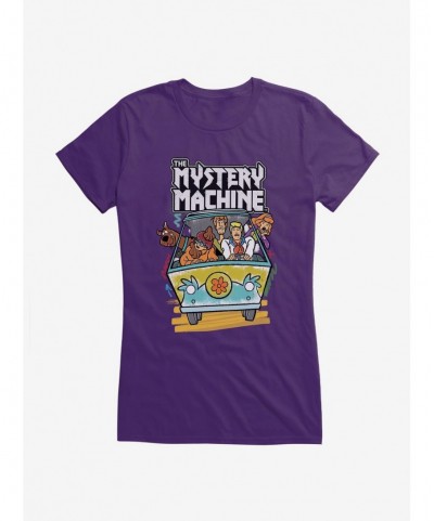 Fashion Scooby-Doo Spooky The Mystery Machine Girls T-Shirt $8.17 T-Shirts