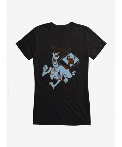 Clearance Scooby-Doo Scaredy Cat Girls T-Shirt $7.17 T-Shirts