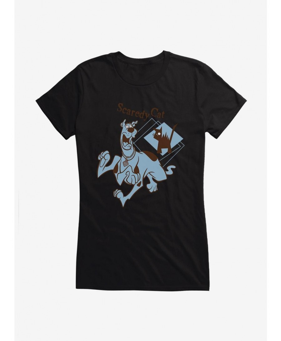 Clearance Scooby-Doo Scaredy Cat Girls T-Shirt $7.17 T-Shirts