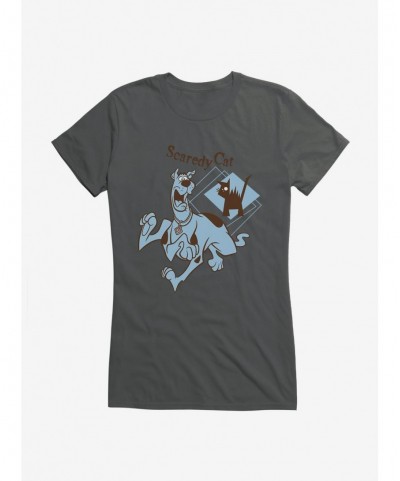 Clearance Scooby-Doo Scaredy Cat Girls T-Shirt $7.17 T-Shirts