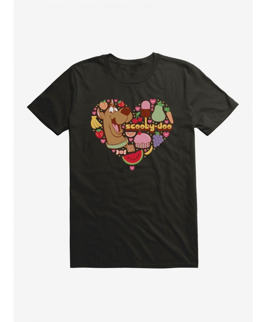 Exclusive Price Scooby-Doo So Yummy Food Icons T-Shirt $6.50 T-Shirts