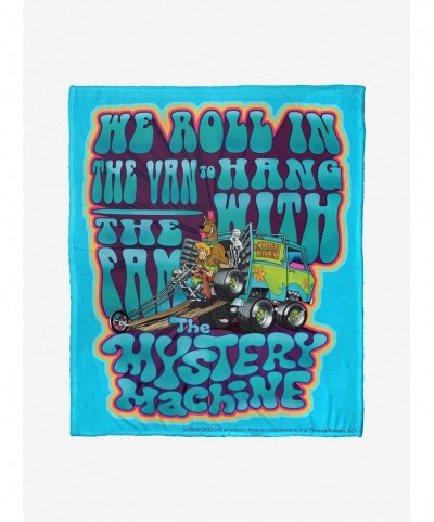 New Arrival Scooby-Doo Roll In The Van Throw Blanket $26.36 Blankets