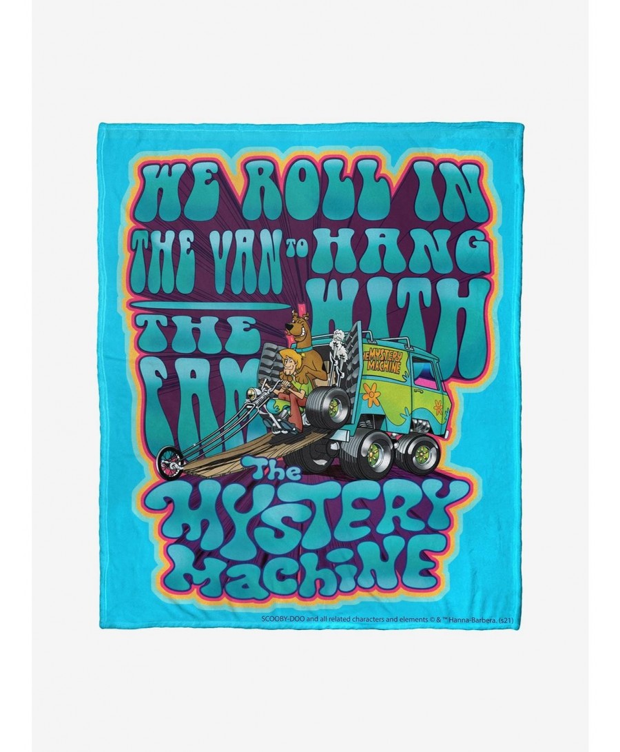 New Arrival Scooby-Doo Roll In The Van Throw Blanket $26.36 Blankets