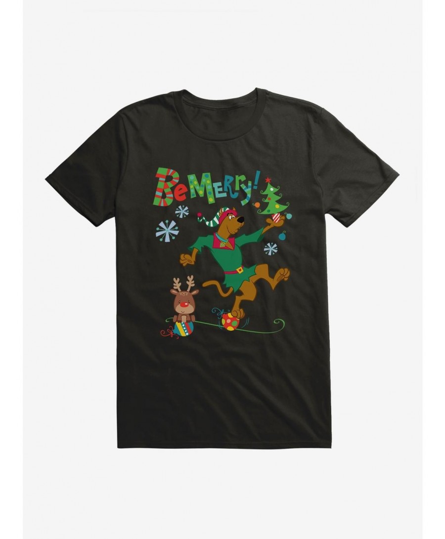 Discount Scooby-Doo Be Merry T-Shirt $7.84 T-Shirts