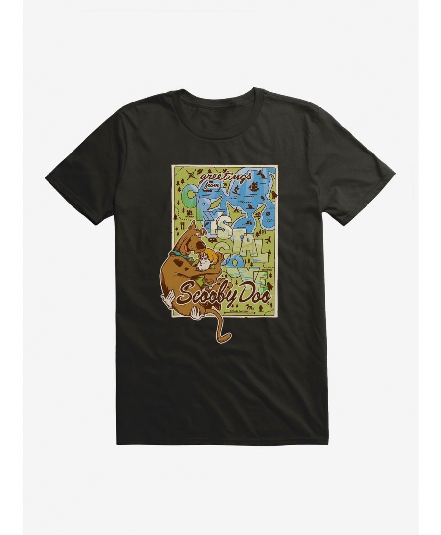 Sale Item Scooby-Doo Greetings From Crystal Cove Map T-Shirt $7.46 T-Shirts