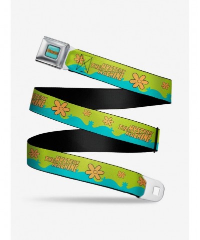 Cheap Sale Scooby-Doo The Mystery Machine Paint Job Seatbelt Belt $7.72 Belts