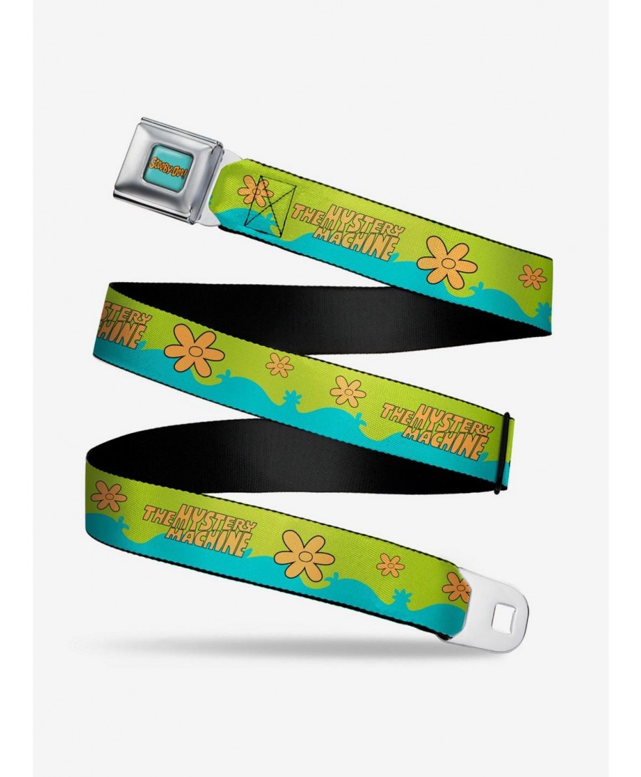 Cheap Sale Scooby-Doo The Mystery Machine Paint Job Seatbelt Belt $7.72 Belts