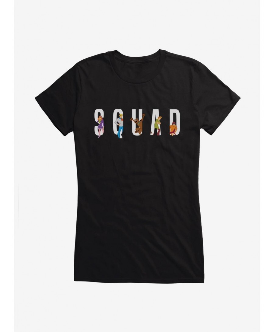 Unique Scooby-Doo 50th Anniversary Squad Goals: Fred, Daphne, Velma, Shaggy and Scooby Girls T-Shirt $6.18 T-Shirts