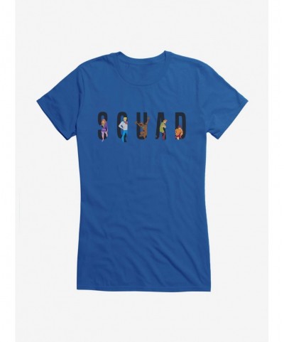 Unique Scooby-Doo 50th Anniversary Squad Goals: Fred, Daphne, Velma, Shaggy and Scooby Girls T-Shirt $6.18 T-Shirts