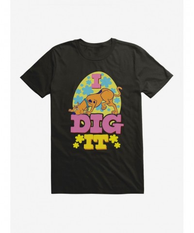 Discount Sale Scooby-Doo I Dig It Flowers T-Shirt $8.03 T-Shirts