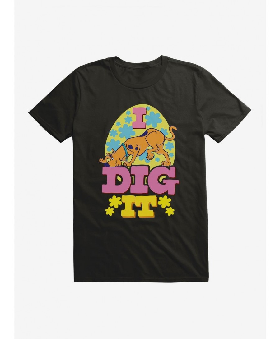 Discount Sale Scooby-Doo I Dig It Flowers T-Shirt $8.03 T-Shirts