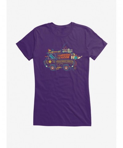 Fashion Scoob! Dynamic Mystery Machine Girls T-Shirt $6.97 T-Shirts