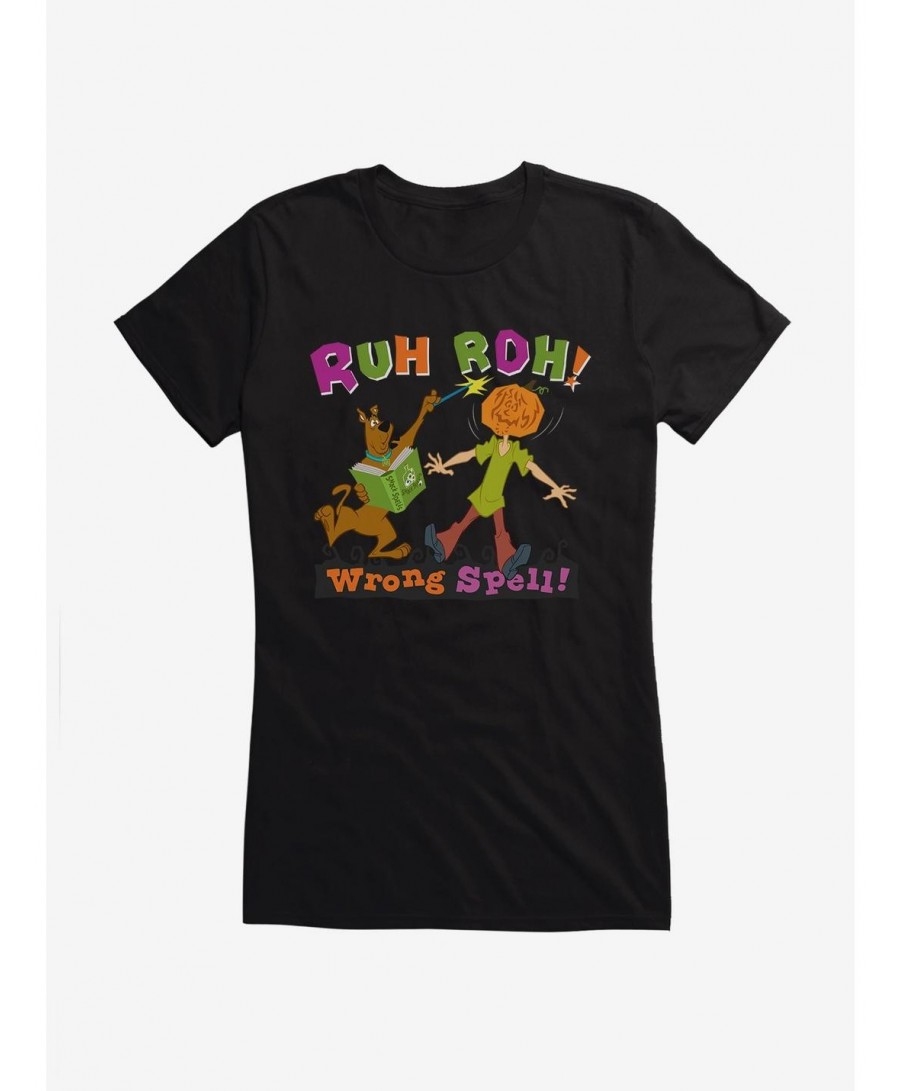 Sale Item Scooby-Doo Wrong Spell Girls Girls T-Shirt $9.96 T-Shirts