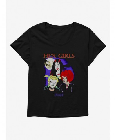 Cheap Sale Scooby Doo! Hex Girls Full Moon Trio Girls Plus T-Shirt $7.86 T-Shirts