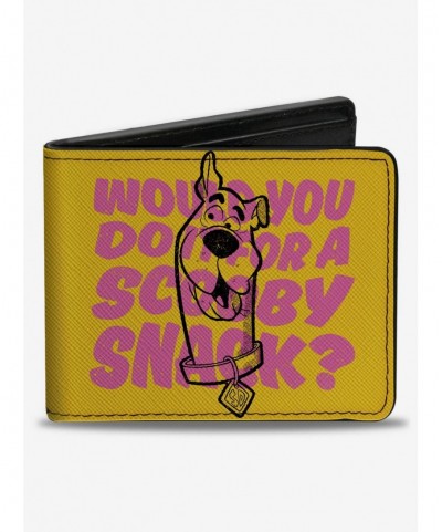 Sale Item Scooby-Doo! Would You Do It For a Scooby Snack Pose Bifold Wallet $8.76 Wallets