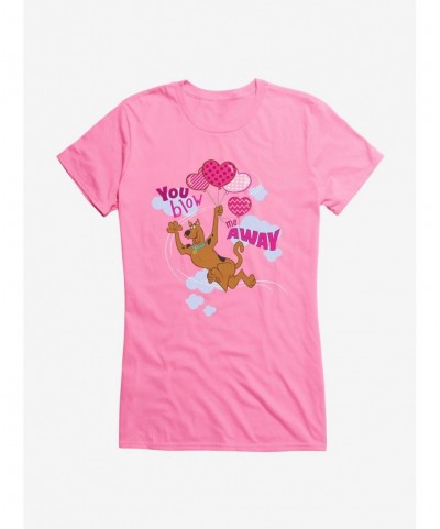 Big Sale Scooby-Doo Valentines You Blow Me Away Balloons Girls T-Shirt $6.77 T-Shirts