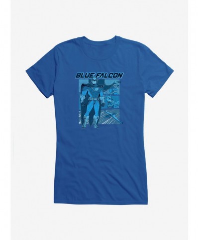 Fashion Scoob! Ultimate Villain Blue Falcon Girls T-Shirt $9.96 T-Shirts