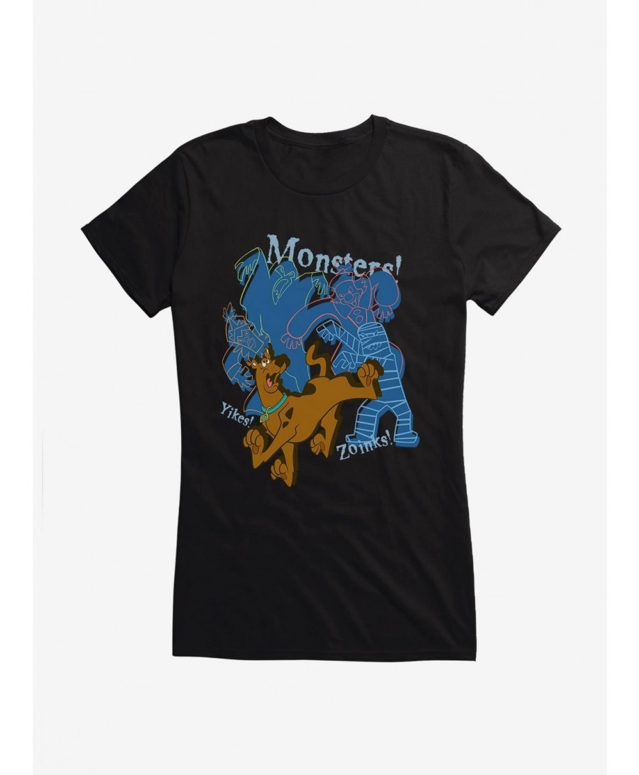 Huge Discount Scooby-Doo ZOINKS! Monsters! Girls T-Shirt $9.16 T-Shirts