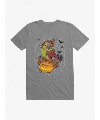 Clearance Scooby-Doo Halloween Shaggy And Scooby Pumpkin T-Shirt $5.74 T-Shirts