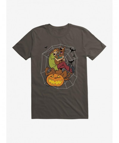 Clearance Scooby-Doo Halloween Shaggy And Scooby Pumpkin T-Shirt $5.74 T-Shirts