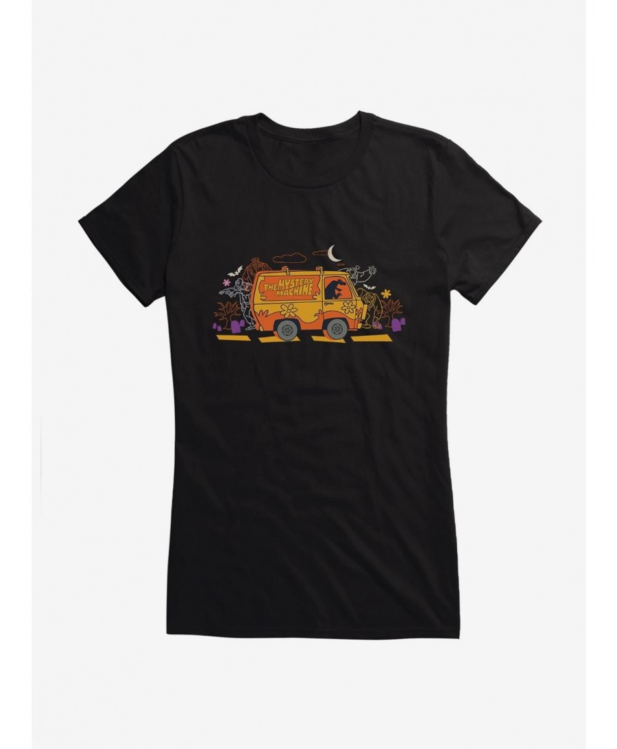 Value Item Scooby-Doo Halloween Mystery Machine Girls Girls T-Shirt $6.97 T-Shirts