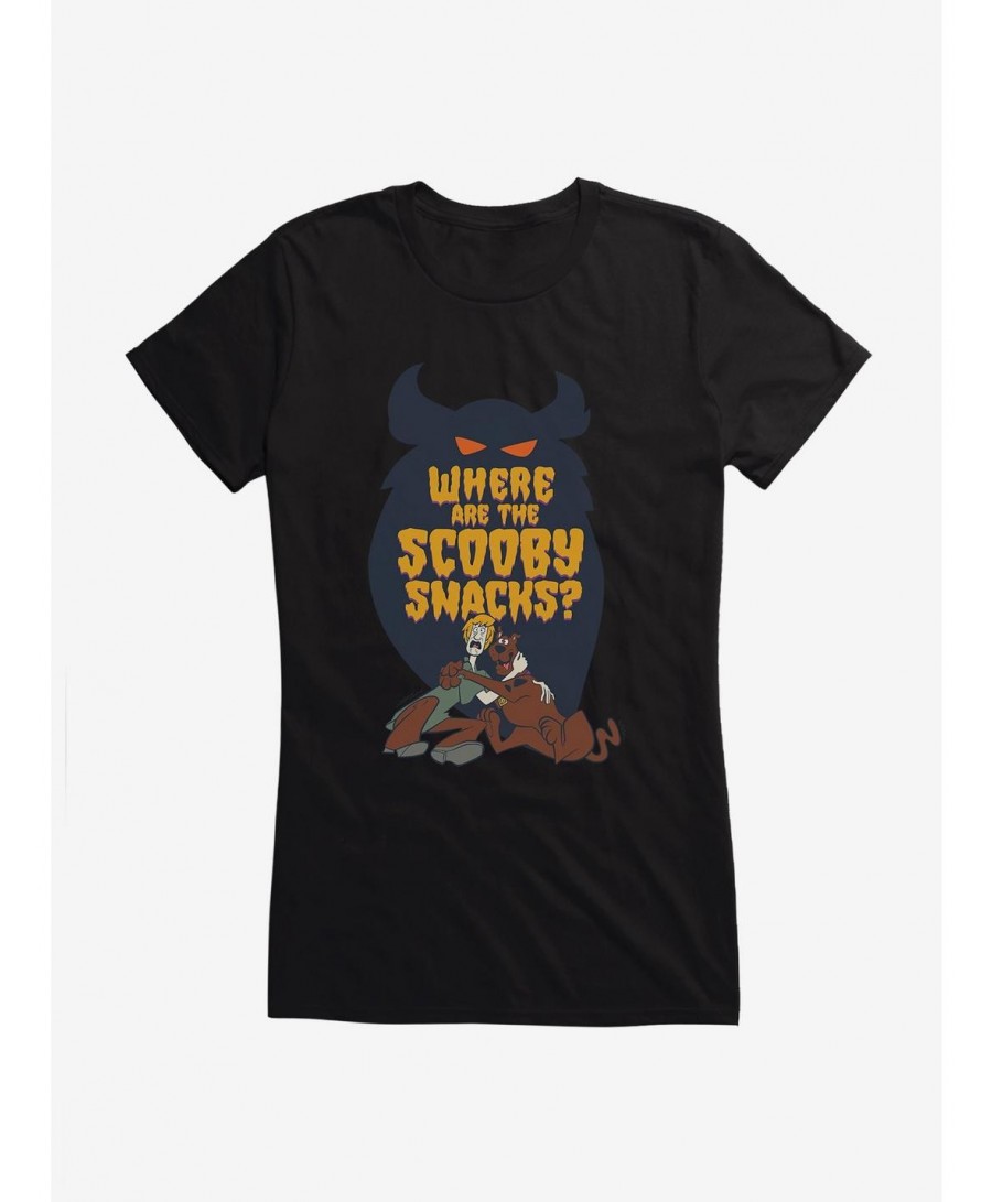 Discount Scooby-Doo Where Are The Scooby Snacks Girls Girls T-Shirt $9.36 T-Shirts