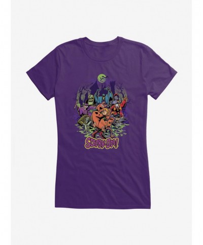 Clearance Scooby-Doo Spooky Monsters Shaggy And Scooby Girls T-Shirt $8.96 T-Shirts