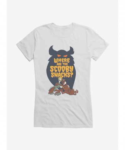 Discount Scooby-Doo Where Are The Scooby Snacks Girls Girls T-Shirt $9.36 T-Shirts