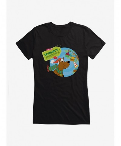 Pre-sale Scooby-Doo Holidays Season's Sniffin's Food Ornaments Girls T-Shirt $6.97 T-Shirts