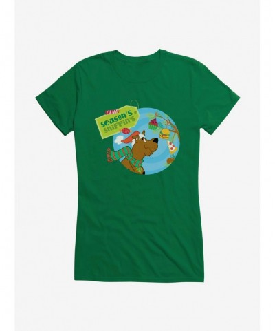 Pre-sale Scooby-Doo Holidays Season's Sniffin's Food Ornaments Girls T-Shirt $6.97 T-Shirts