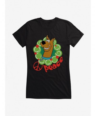 Special Scooby-Doo Holiday Peace Wreath Girls T-Shirt $9.36 T-Shirts