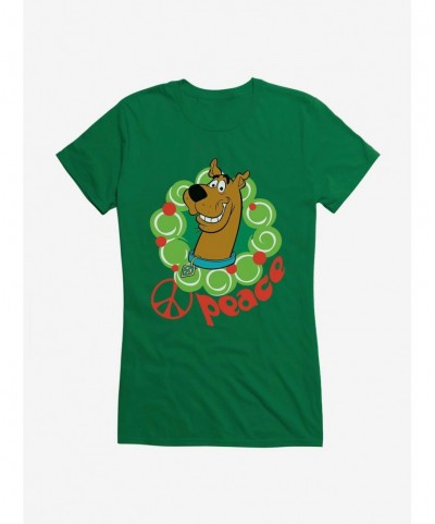 Special Scooby-Doo Holiday Peace Wreath Girls T-Shirt $9.36 T-Shirts