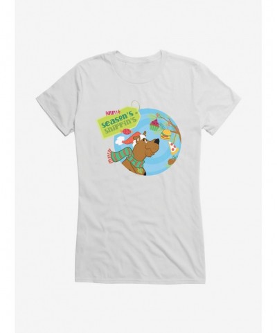 Pre-sale Scooby-Doo Holidays Season's Sniffin's Food Ornaments Girls T-Shirt $6.97 T-Shirts