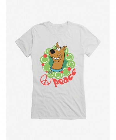 Special Scooby-Doo Holiday Peace Wreath Girls T-Shirt $9.36 T-Shirts