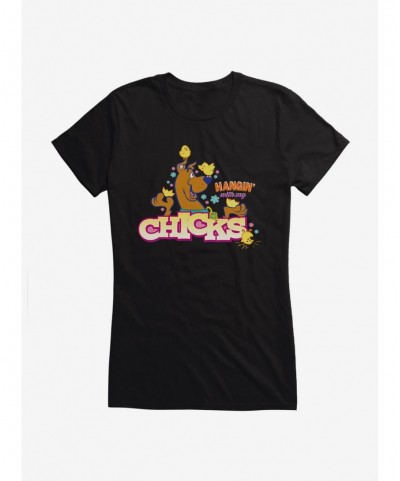 Premium Scooby-Doo Hangin' With My Chicks Girls T-Shirt $8.37 T-Shirts