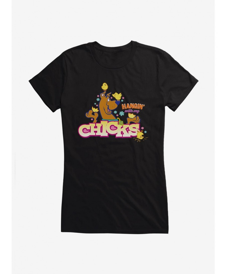 Premium Scooby-Doo Hangin' With My Chicks Girls T-Shirt $8.37 T-Shirts