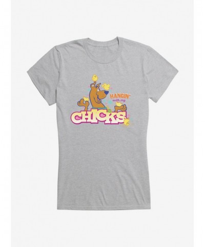 Premium Scooby-Doo Hangin' With My Chicks Girls T-Shirt $8.37 T-Shirts