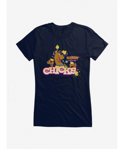 Premium Scooby-Doo Hangin' With My Chicks Girls T-Shirt $8.37 T-Shirts