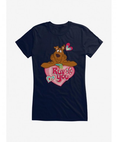 Big Sale Scooby-Doo Valentines Ruv You Heart Girls T-Shirt $8.76 T-Shirts