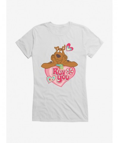 Big Sale Scooby-Doo Valentines Ruv You Heart Girls T-Shirt $8.76 T-Shirts