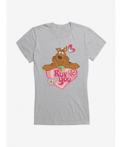 Big Sale Scooby-Doo Valentines Ruv You Heart Girls T-Shirt $8.76 T-Shirts