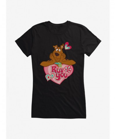 Big Sale Scooby-Doo Valentines Ruv You Heart Girls T-Shirt $8.76 T-Shirts